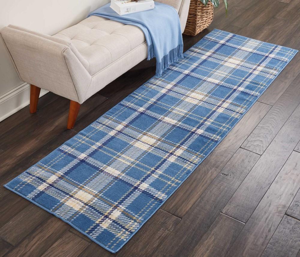 Nourison - Grafix GRF03 Blue 23in x 76in Hallway Rug - GRF03-99446411600 veiw 2