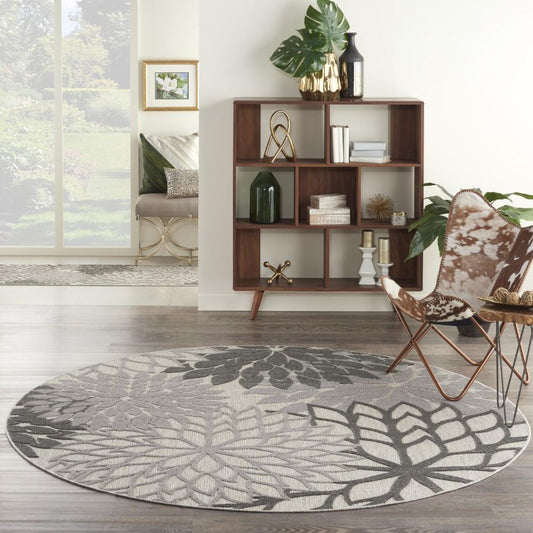 Nourison - Aloha 710in x Round Silver Grey Area Rug - ALH05-99446779328 veiw 2