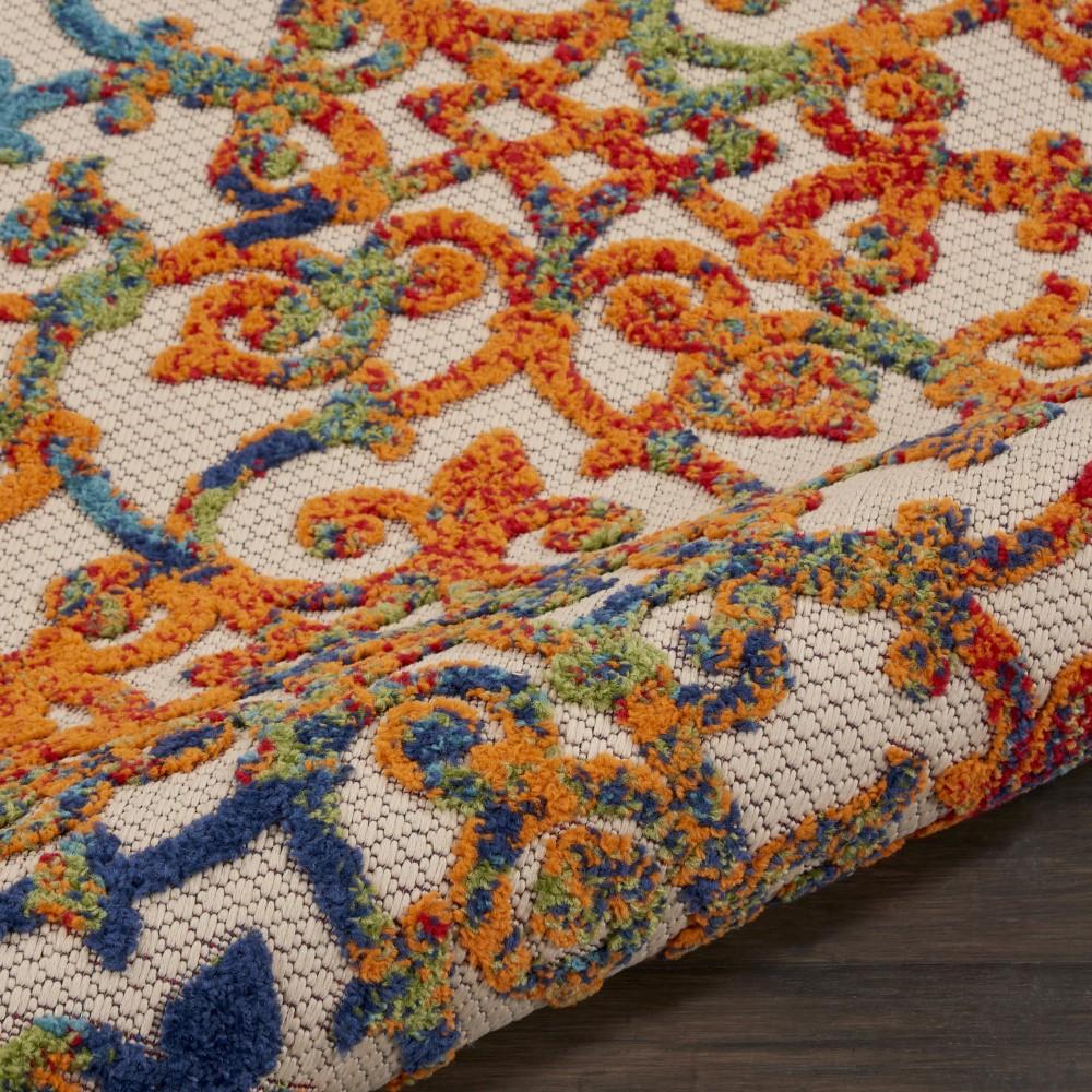 Nourison - Aloha ALH21 2 x 6 Multicolor Easy-care Indoor-outdoor Rug - ALH21-99446499349 veiw 3