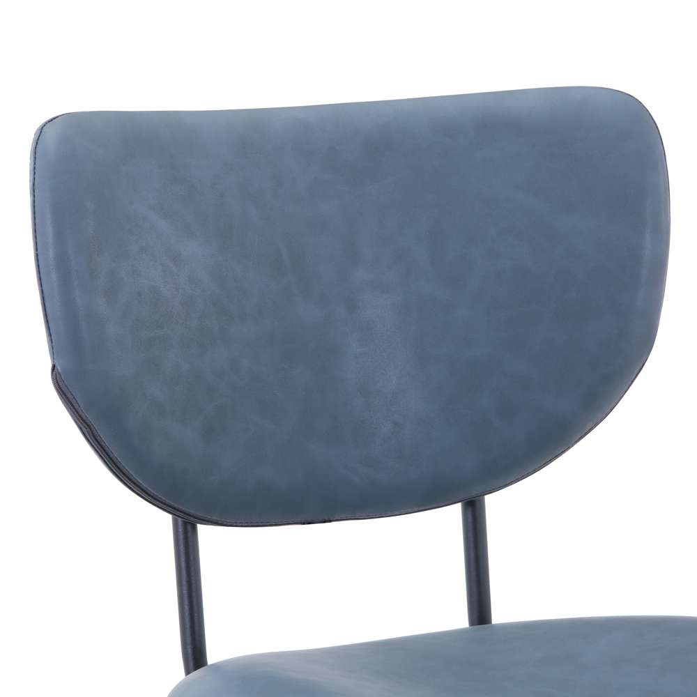 Jofran - Natures Edge Solid Acacia Five Piece Counter Height Dining Set with Modern Upholstered Faux Leather Barstools, Slate and Slate Blue - 1981-52C-4-OWNSTSL veiw 3