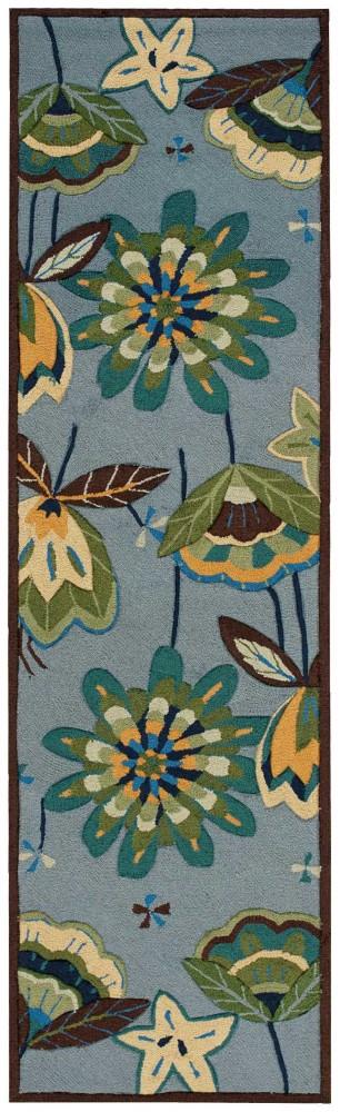 Nourison - Fantasy FA12 Blue 23in x 8 Hallway Rug - FA12-99446115805 veiw 2