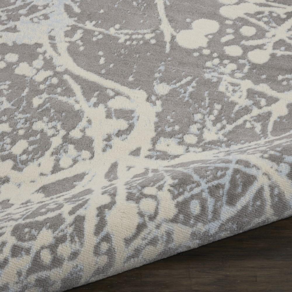Nourison - Jubilant JUB12 Bone and Blue 53in x Round Contemporary Area Rug - JUB12-99446479013_CLOSEOUT veiw 2