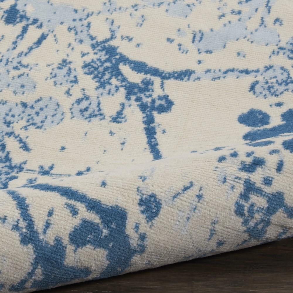 Nourison - Jubilant 2 x 4 Small White and Blue Nature-inspired Area Rug - JUB12-99446479051_CLOSEOUT veiw 2