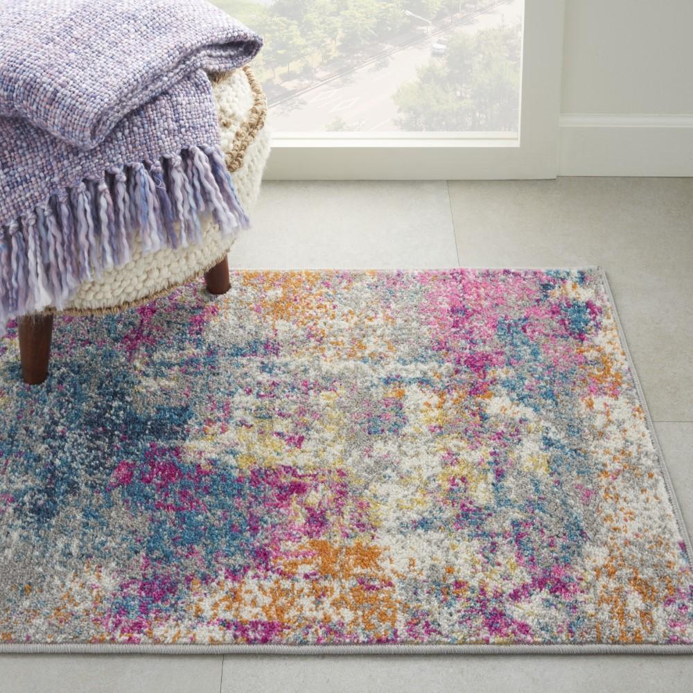 Nourison - Passion 110in x 210in Ivory Multicolor Area Rug - PSN36-99446780317 veiw 2