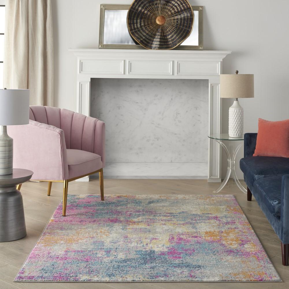 Nourison - Passion 53in x 73in Ivory Multicolor Area Rug - PSN36-99446780485 veiw 2