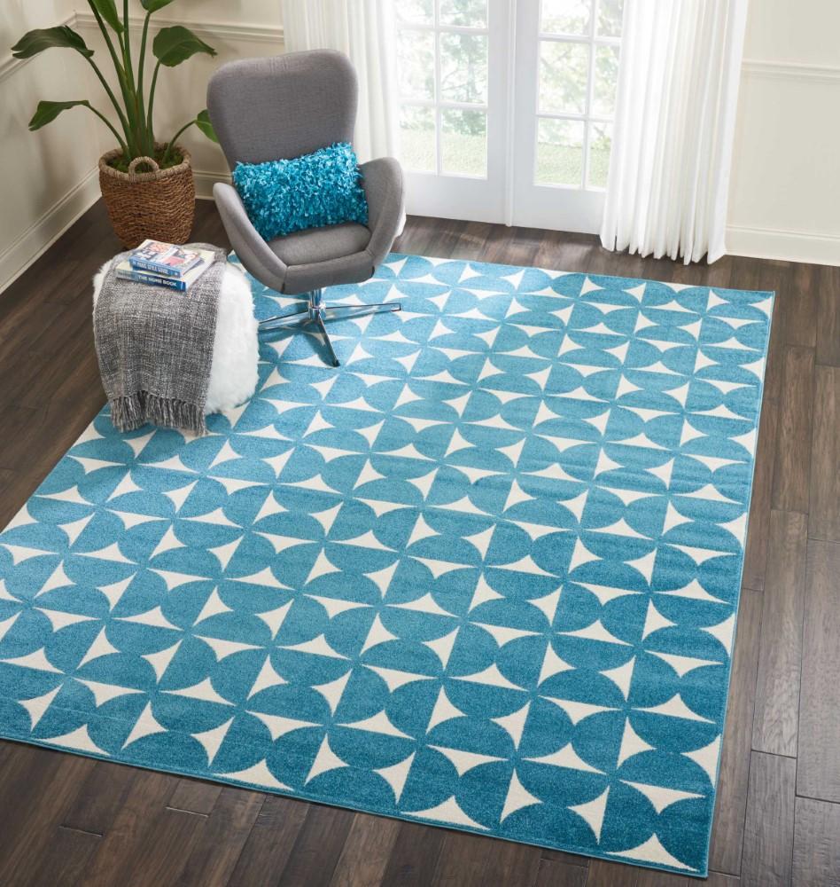 Nourison - Harper DS301 Blue 8x10 Large Rug - DS301-99446407115 - CLOSEOUT veiw 2
