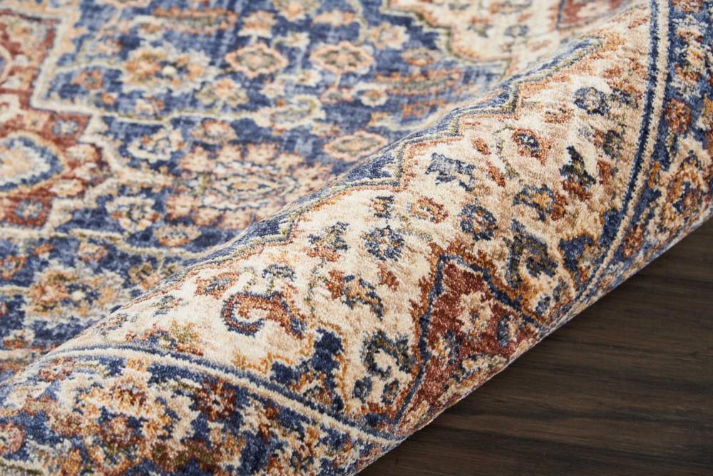 Nourison - Lagos LAG01 Blue Multicolor 23in x 76in Low-pile Hallway Rug - LAG01-99446390301_CLOSEOUT veiw 2