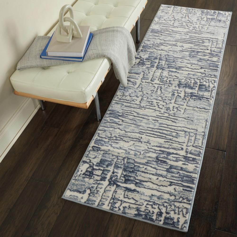 Nourison - Urban Chic URC01 Grey and Slate 22in x 73in Hallway Rug - URC01-99446425935 - CLOSEOUT veiw 2