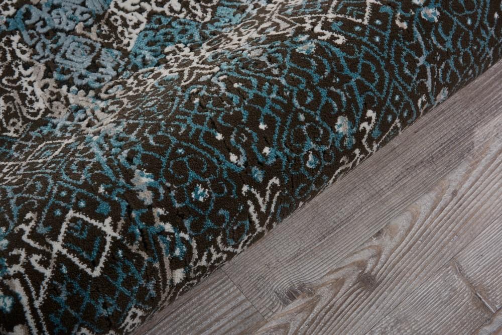 Nourison - Karma KRM04 Blue 22in x 76in Hallway Rug - KRM04-99446341266_CLOSEOUT veiw 2