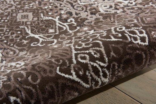 Nourison - Karma KRM04 Brown 53in x 74in Area Rug - KRM04-99446338808_CLOSEOUT veiw 2