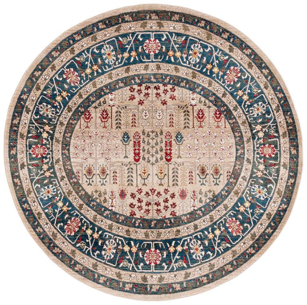 Lauren Ralph Lauren - Margaux Rug - 6-7in X 6-7in Round - Beige / Navy veiw 1