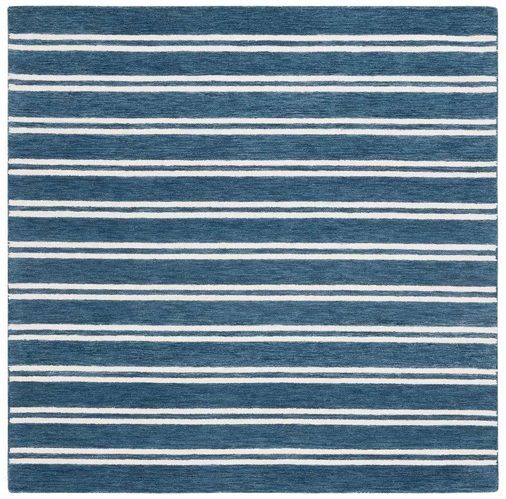Lauren Ralph Lauren - Starboard Stripe Rug - 6 X 6 Square - Blue / Ivory veiw 1
