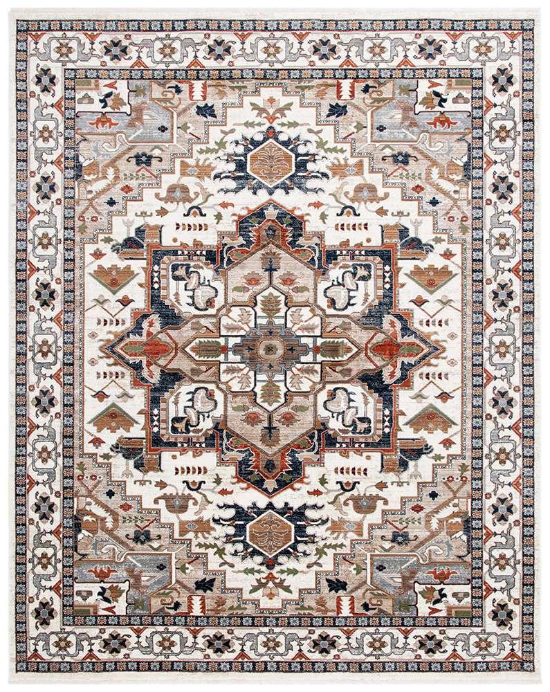 Lauren Ralph Lauren - 1116 Rug - 7-9in x 9-6inRECTANGLE - Ivory / Beige Red veiw 1