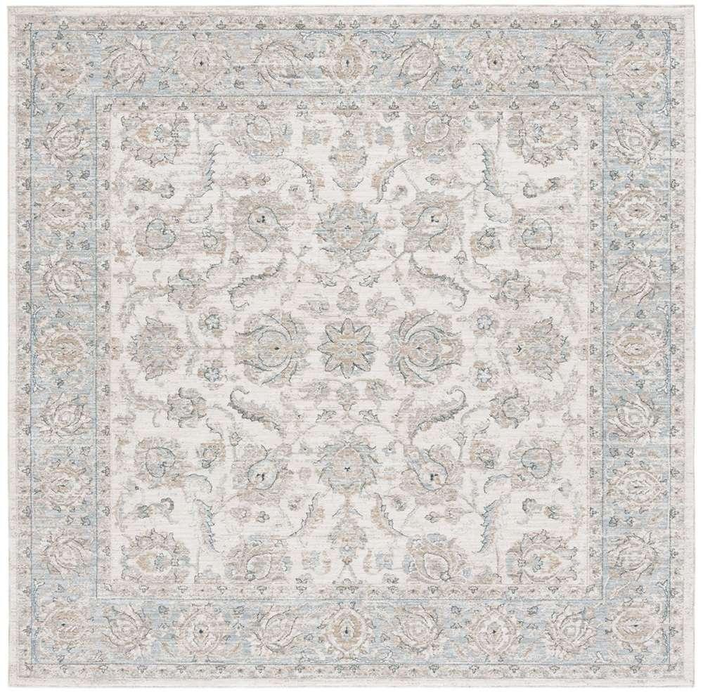 Lauren Ralph Lauren - 1753 Rug - 6-7in X 6-7in Square - Ivory / Blue veiw 1