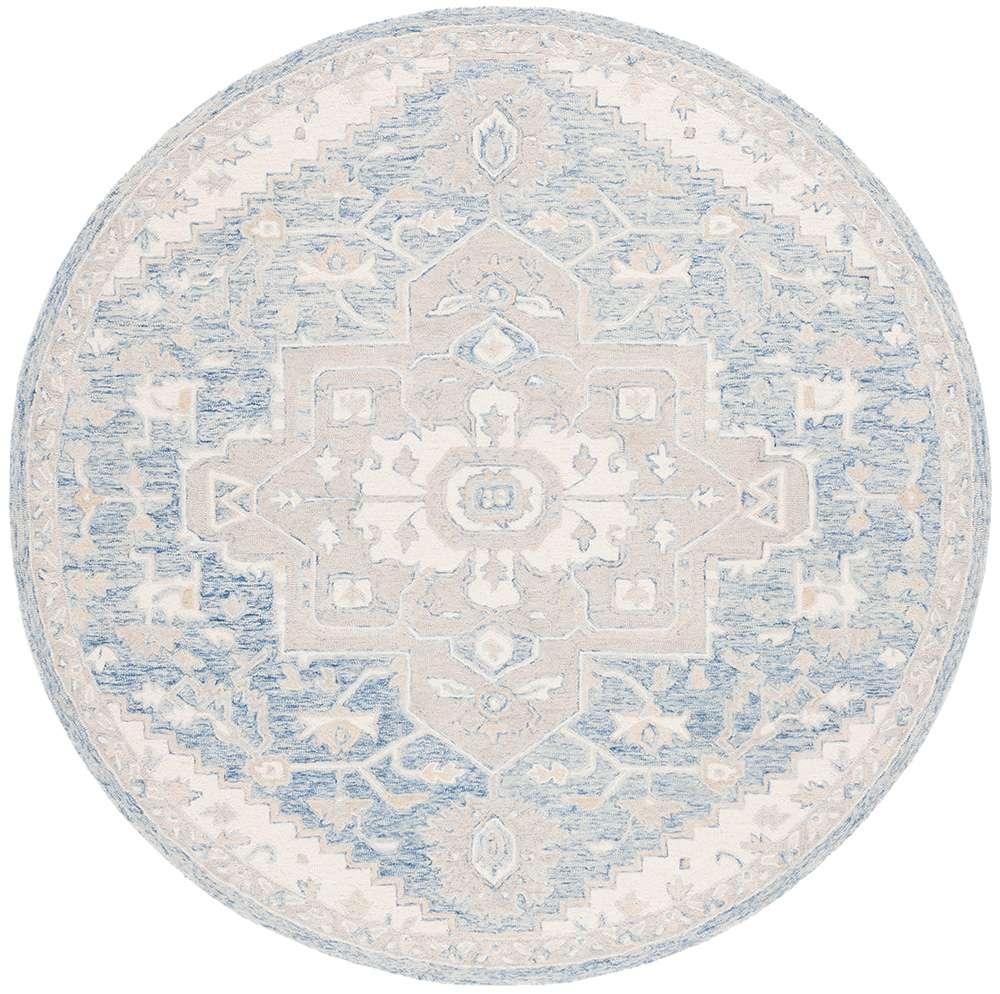 Lauren Ralph Lauren - Percy Rug - 7 X 7 Round - Blue / Ivory veiw 1
