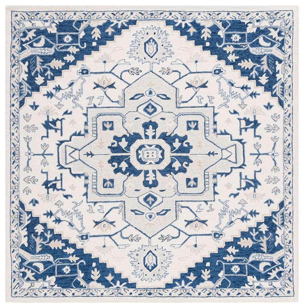 Lauren Ralph Lauren - Percy Rug - 7 X 7 Square - Ivory / Navy veiw 1
