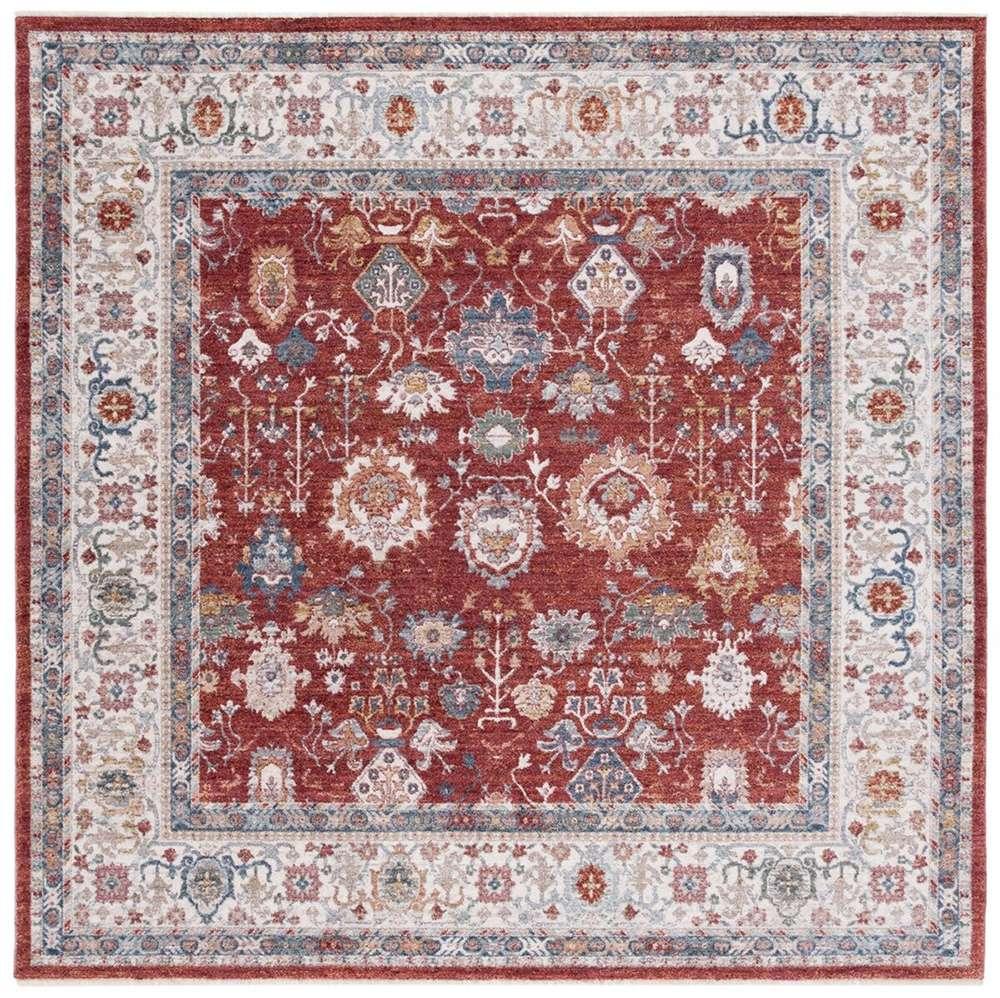 Lauren Ralph Lauren - Fairhaven Rug - 6-7in X 6-7in Square - Red / Ivory Blue veiw 1