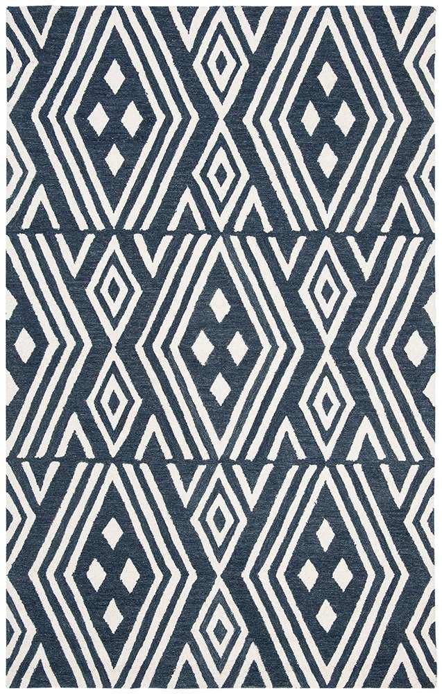 Lauren Ralph Lauren - Imani Geometric Rug - 6 X 9 - Slate veiw 1