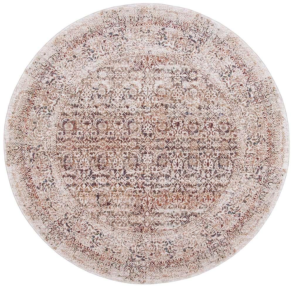 Lauren Ralph Lauren - Pascal Rug - 6-7in X 6-7in Round - Ivory / Brown veiw 1
