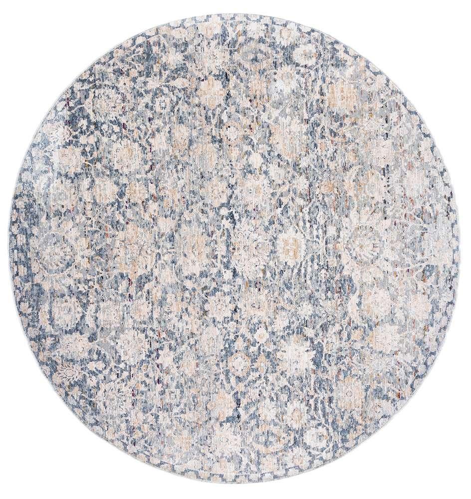 Lauren Ralph Lauren - Valerie Rug - 6-7in X 6-7in Round - Light Blue / Ivory veiw 1