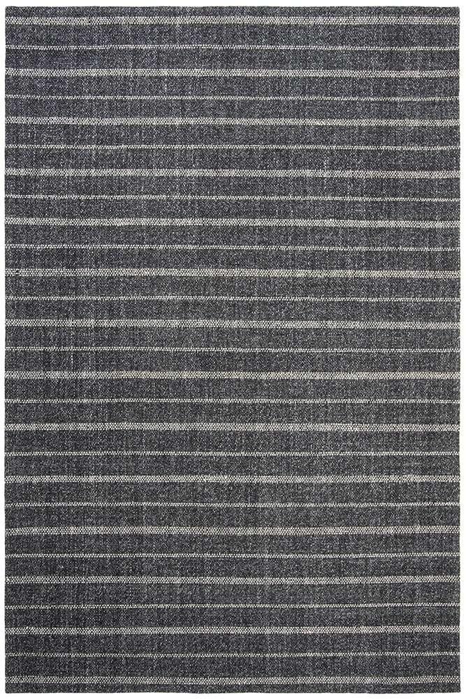 Lauren Ralph Lauren - Miles Stripe Rug - 8 X 10 - Charcoal veiw 1