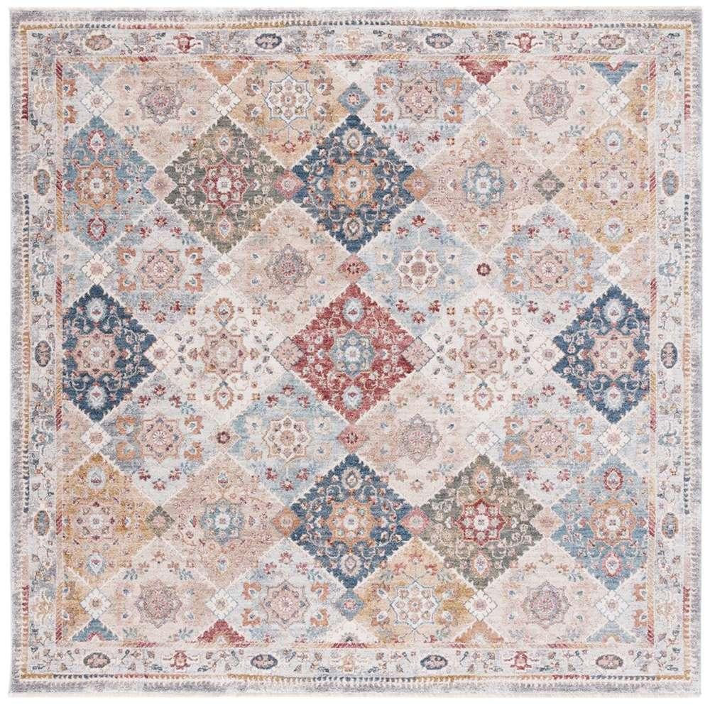 Lauren Ralph Lauren - Ashington Rug - 6-7in X 6-7in Square - Ivory / Blue Rust veiw 1