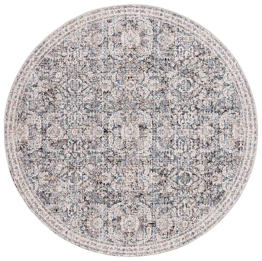 Lauren Ralph Lauren - Clonsilla Rug - 6-7in X 6-7in Round - Ivory / Navy veiw 1