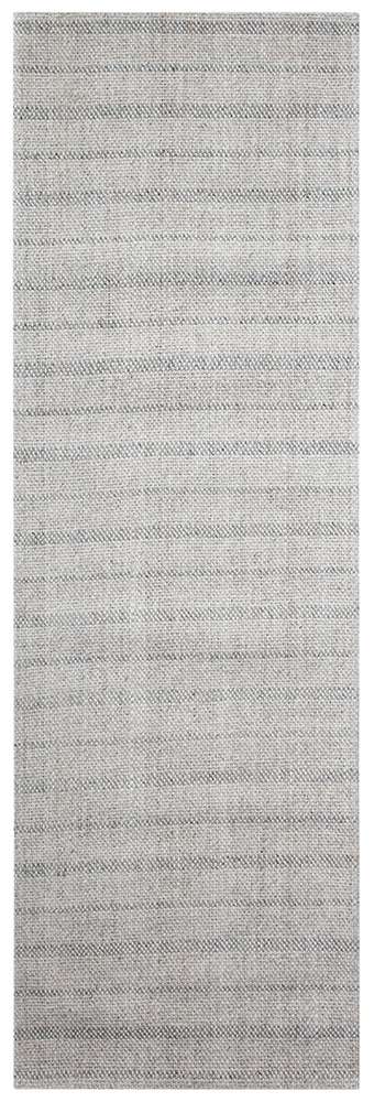 Lauren Ralph Lauren - Miles Stripe Rug - 2-6in X 8 - Silver veiw 1