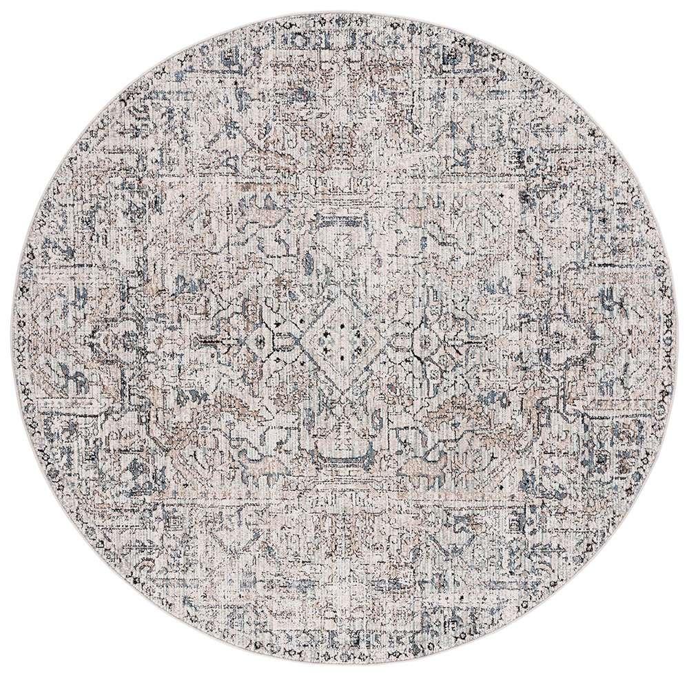 Lauren Ralph Lauren - Rosemount Rug - 6-7in X 6-7in Round - Ivory / Navy veiw 1