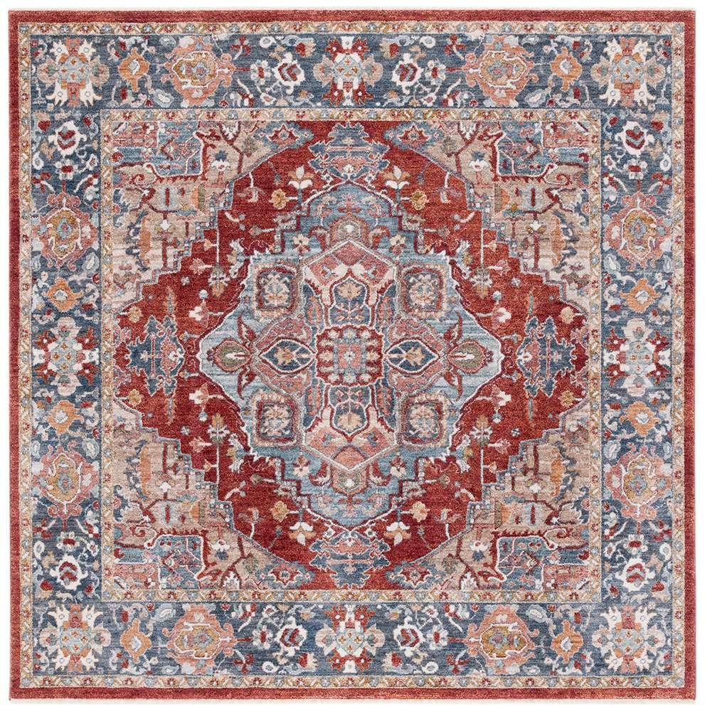 Lauren Ralph Lauren - 1413 Rug - 6-7in X 6-7in Square - Beige / Blue Red veiw 1