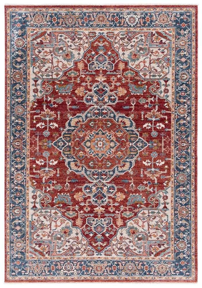 Lauren Ralph Lauren - 1414 Rug - 5 X 7 - Red / Ivory Blue veiw 1