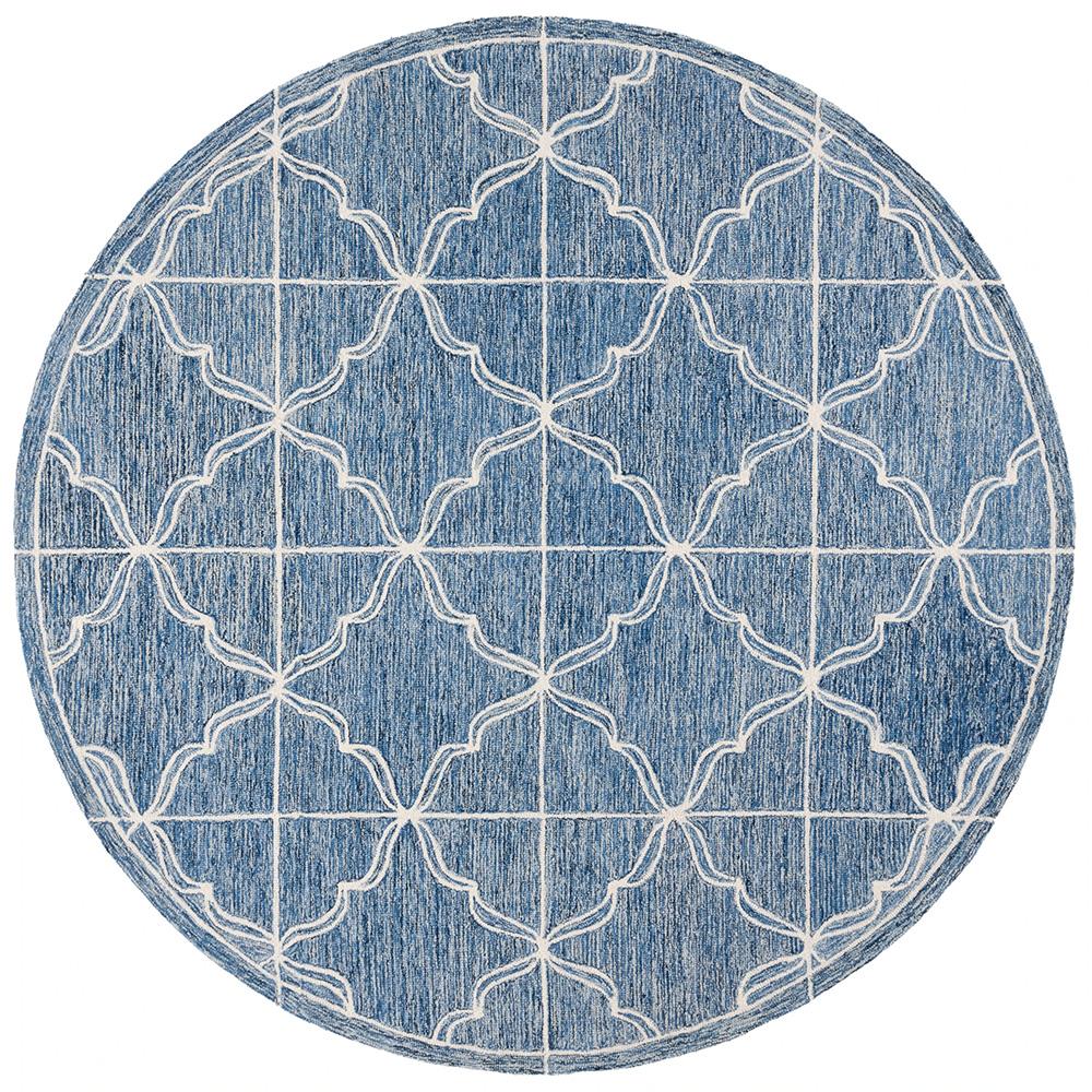 Lauren Ralph Lauren - 6933 Rug - 7 X 7 Round - Navy / Ivory veiw 1