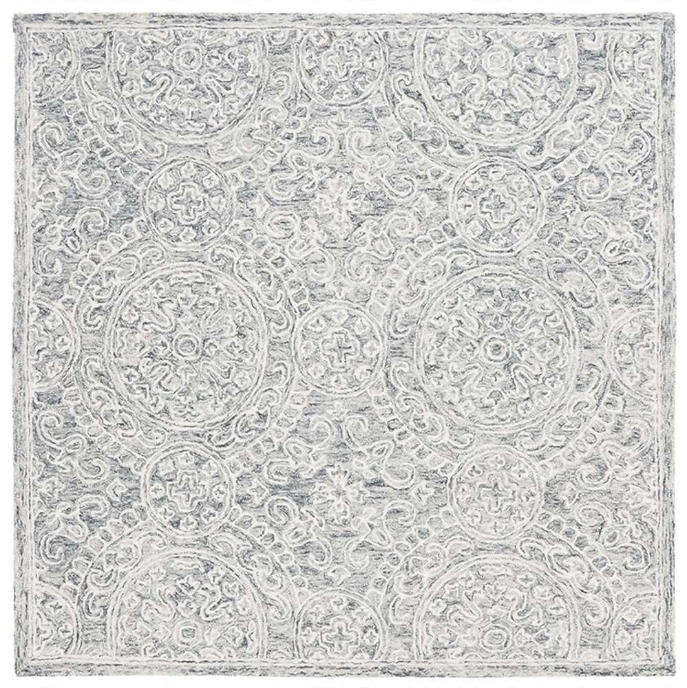 Lauren Ralph Lauren - 6937 Rug - 7 X 7 Square - Grey / Ivory veiw 1
