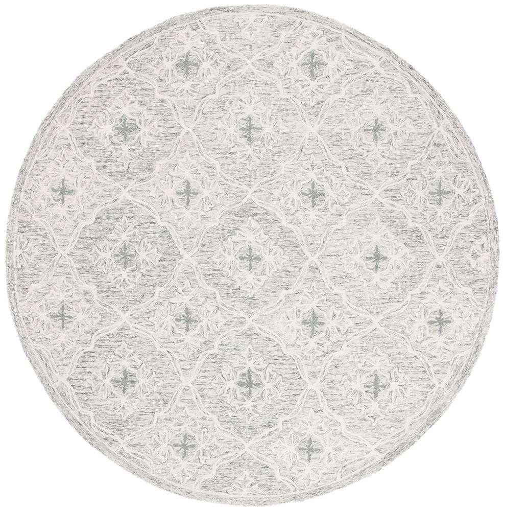 Lauren Ralph Lauren - 6943 Rug - 7 X 7 Round - Light Grey / Ivory veiw 1