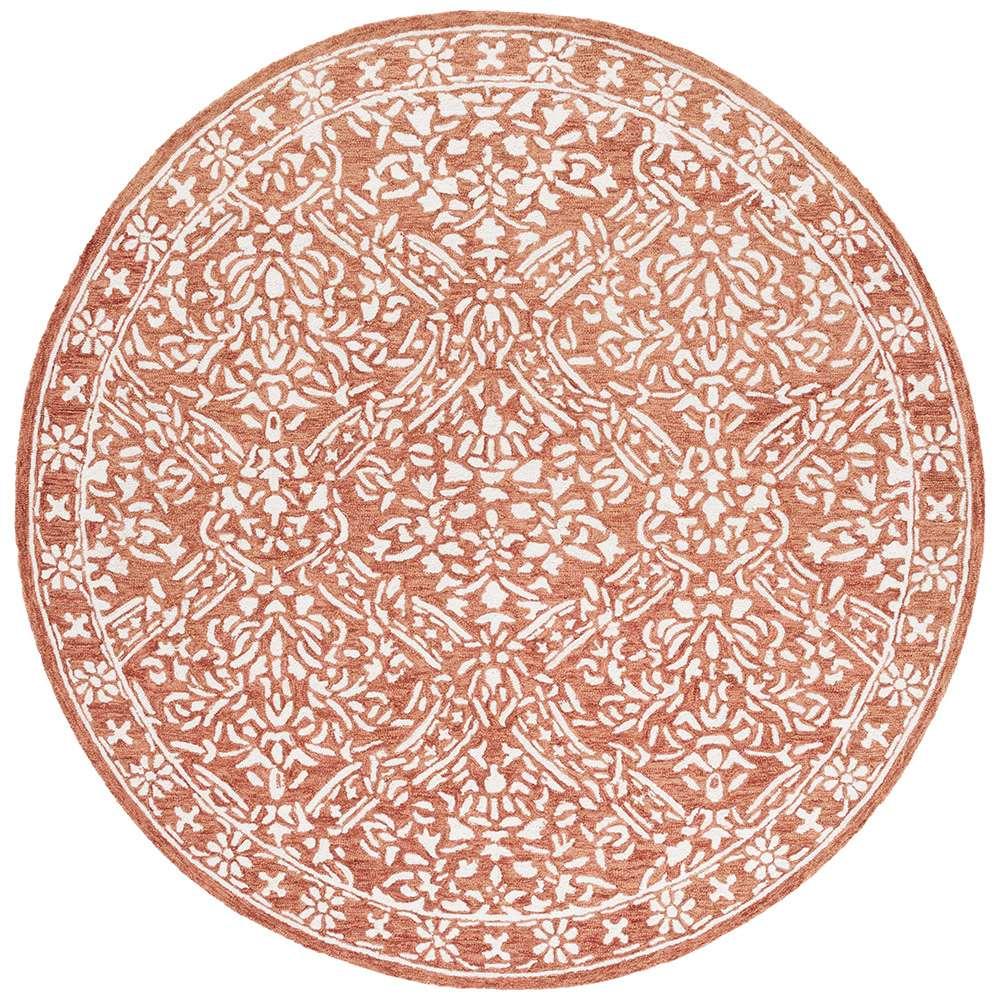 Lauren Ralph Lauren - Olivier Rug - 7 X 7 Round - Rust / Ivory veiw 1
