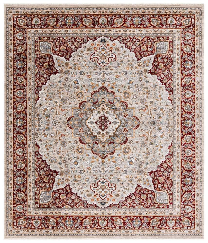 Lauren Ralph Lauren - 1120 Rug - 7-9in x 9-6inRECTANGLE - Beige / Red veiw 1