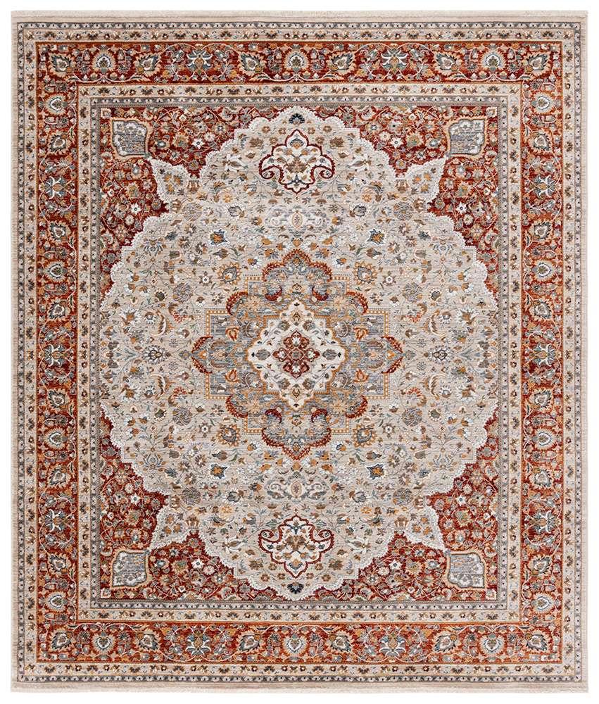 Lauren Ralph Lauren - 1120 Rug - 7-9in x 9-6inRECTANGLE - Beige / Rust veiw 1