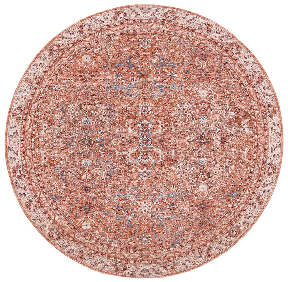 Lauren Ralph Lauren - Belvoir Rug - 6-7in X 6-7in Round - Burnt Orange - LRL1300B-7R