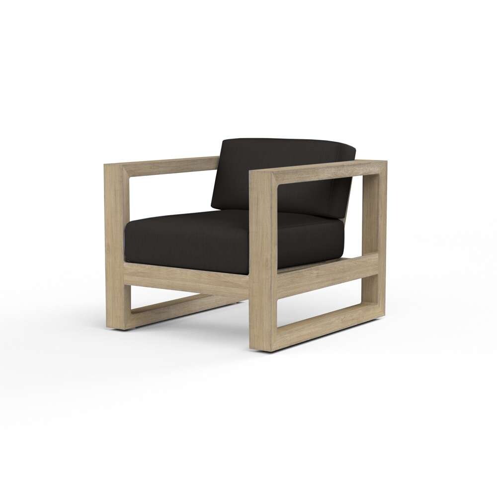 Sunset West - Coastal Teak Club Chair in Spectrum Carbon, No Welt - SW5501-21-48085 veiw 1