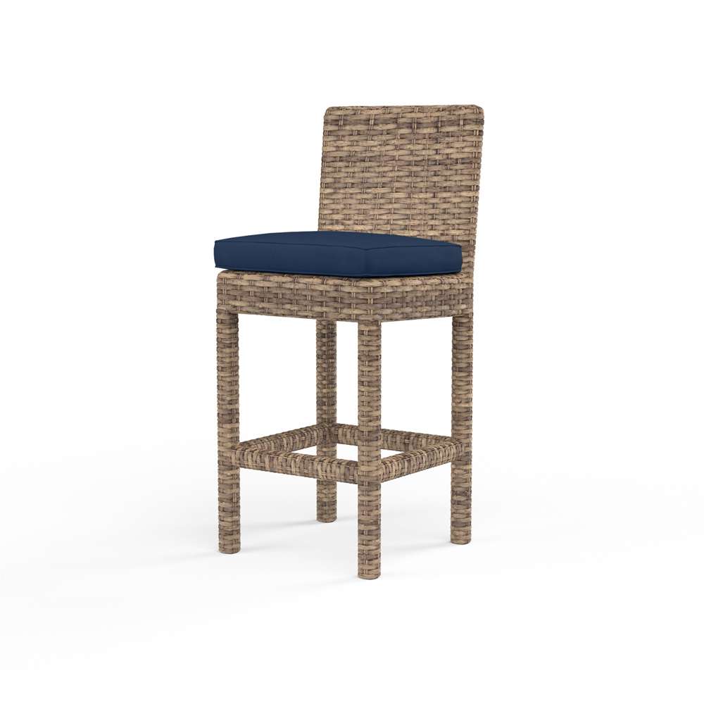 Sunset West - Havana Barstool in Spectrum Indigo w/ Self Welt - SW1701-7B-48080 veiw 1