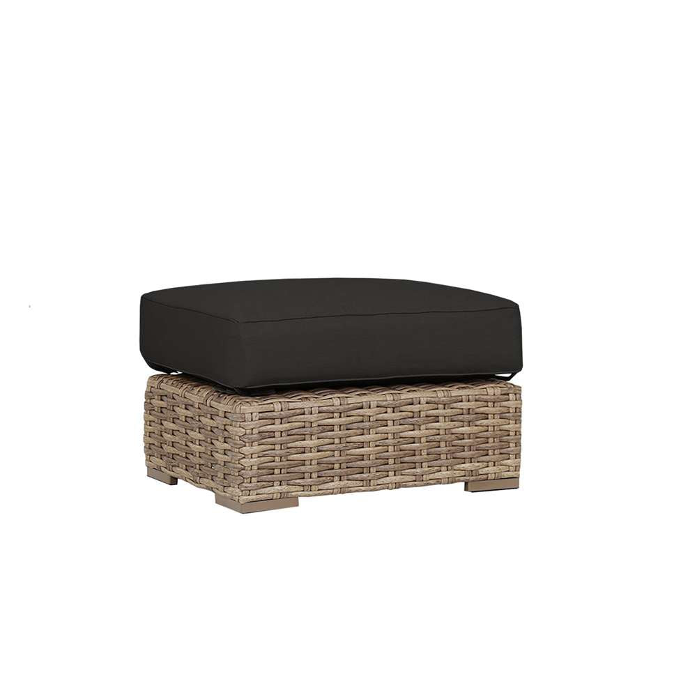 Sunset West - Havana Ottoman in Spectrum Carbon w/ Self Welt - SW1701-OTT-48085 veiw 1
