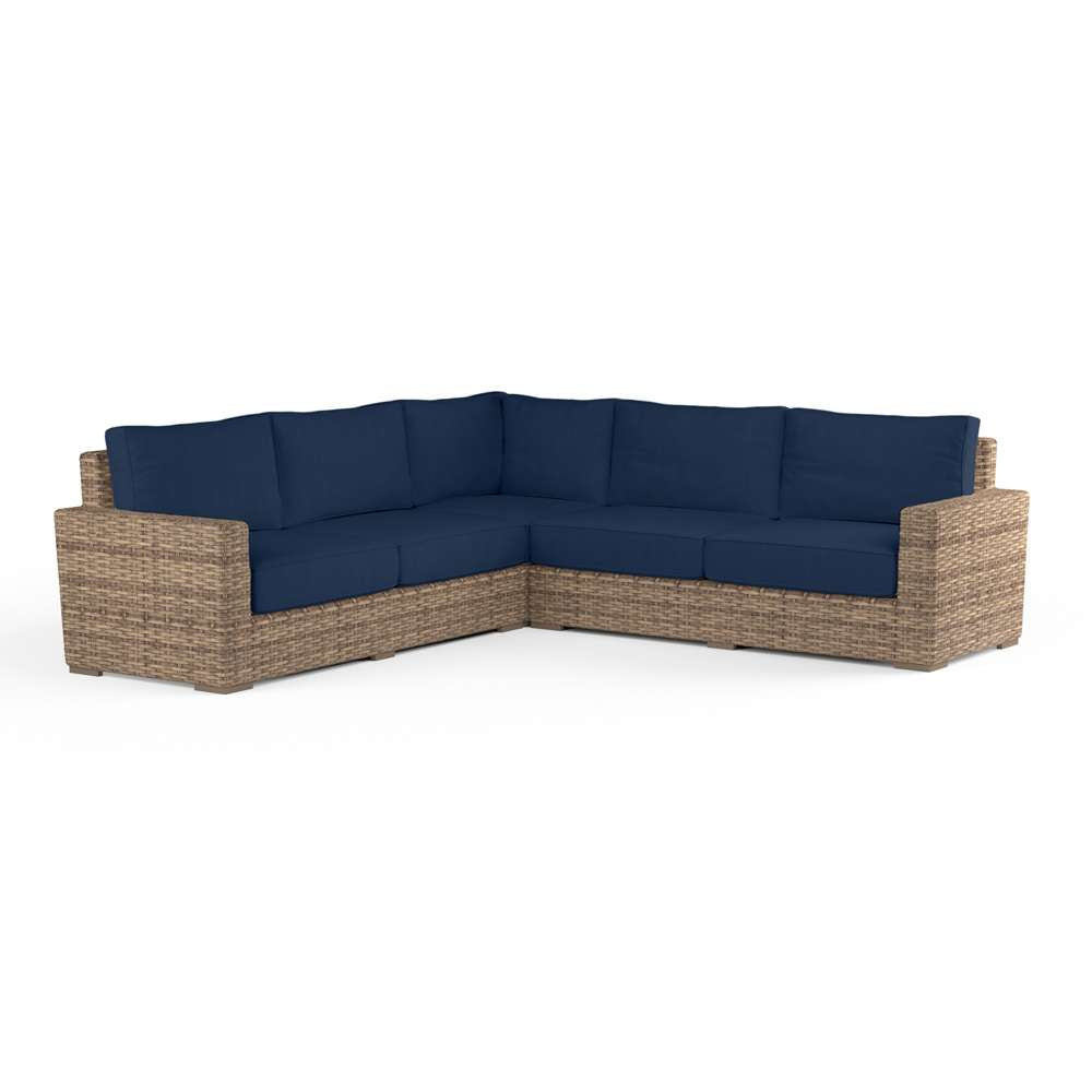 Sunset West - Havana Sectional in Spectrum Indigo w/ Self Welt - SW1701-SEC-48080 veiw 1