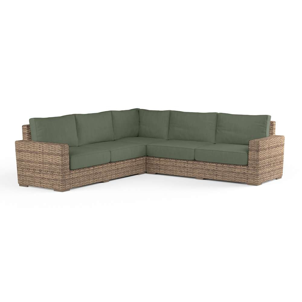 Sunset West - Havana Sectional in Cast Sage w/ Self Welt - SW1701-SEC-48092 veiw 1