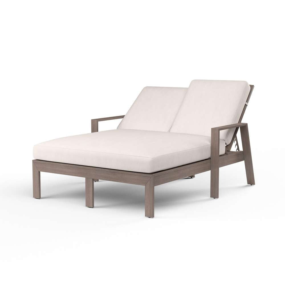 Sunset West - Laguna Double Chaise Lounge in Canvas Natural, No Welt - SW3501-99-5404 veiw 1
