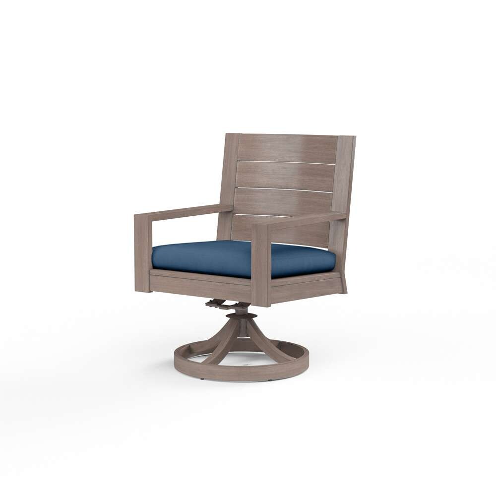 Sunset West - Laguna Swivel Dining Chair in Spectrum Indigo, No Welt - SW3501-11-48080 veiw 1