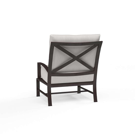 Sunset West - La Jolla Club Chair in Canvas Flax w/ Self Welt - SW401-21-FLAX-STKIT veiw 2