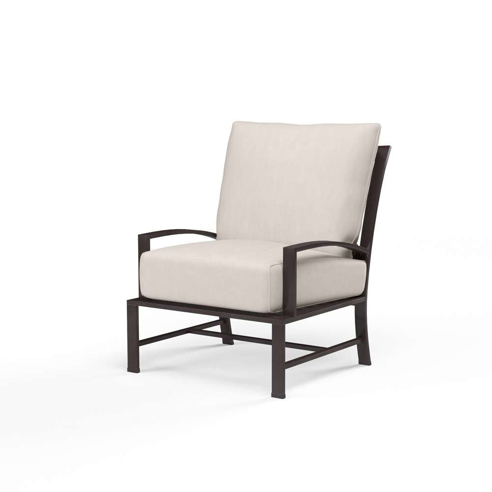 Sunset West - La Jolla Club Chair in Canvas Natural w/ Self Welt - SW401-21-5404 veiw 1