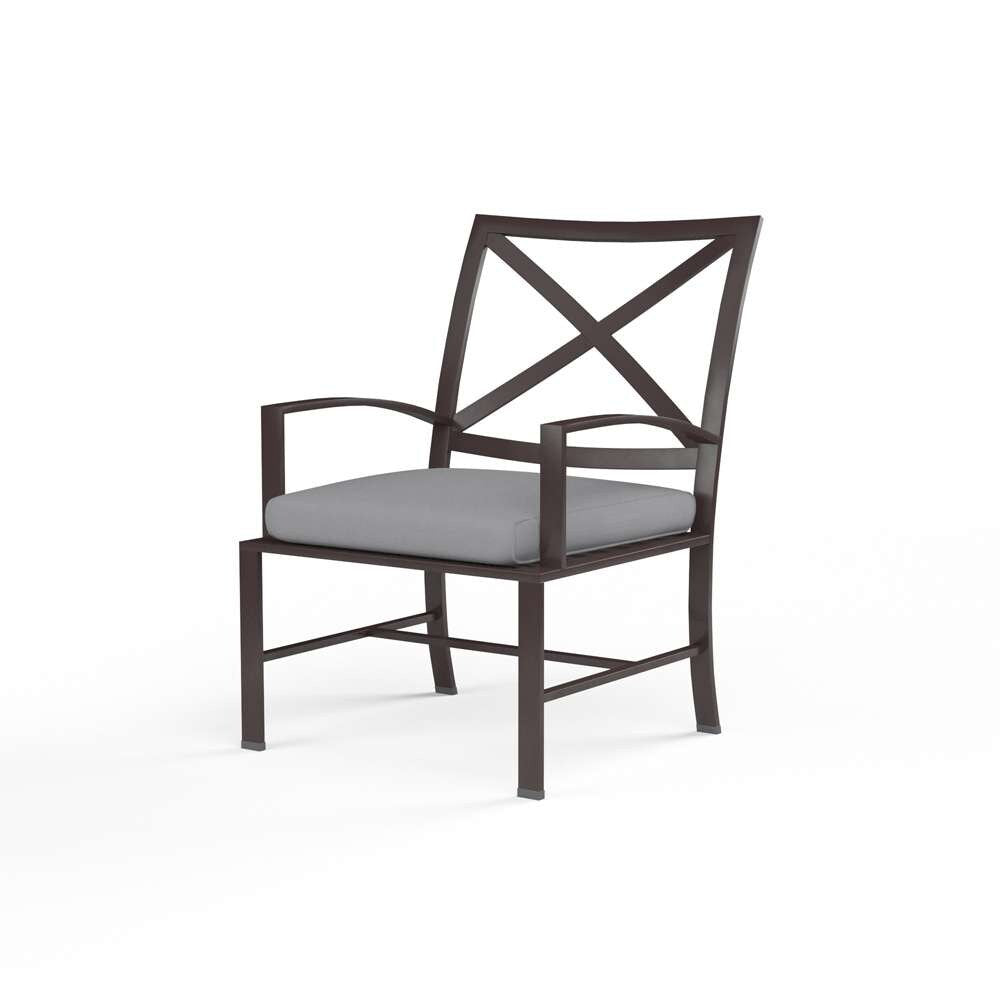 Sunset West - La Jolla Dining Chair in Canvas Granite w/ Self Welt - SW401-1-5402 veiw 1