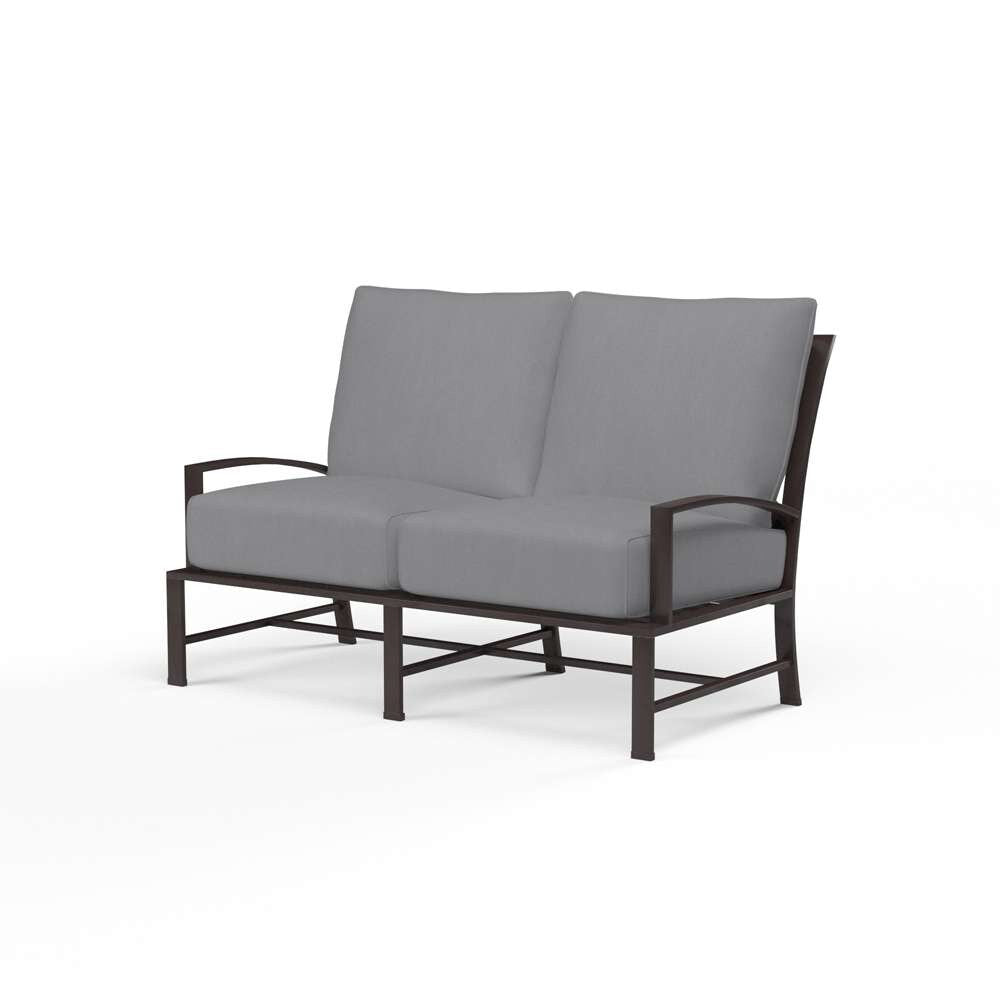 Sunset West - La Jolla Loveseat in Canvas Granite w/ Self Welt - SW401-22-5402 veiw 1