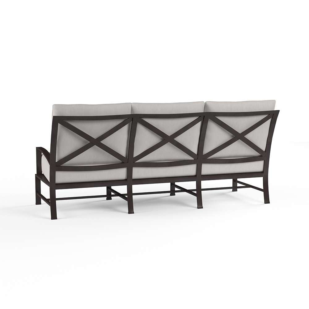 Sunset West - La Jolla Sofa in Canvas Flax w/ Self Welt - SW401-23-FLAX-STKIT veiw 2